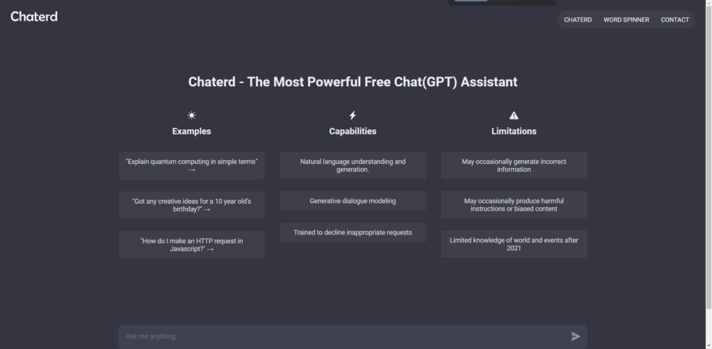 20+ top completely free AI tools of 2023! The best AI productivity tools in 2023. What are completely free artificial intelligence tools? Chaterd